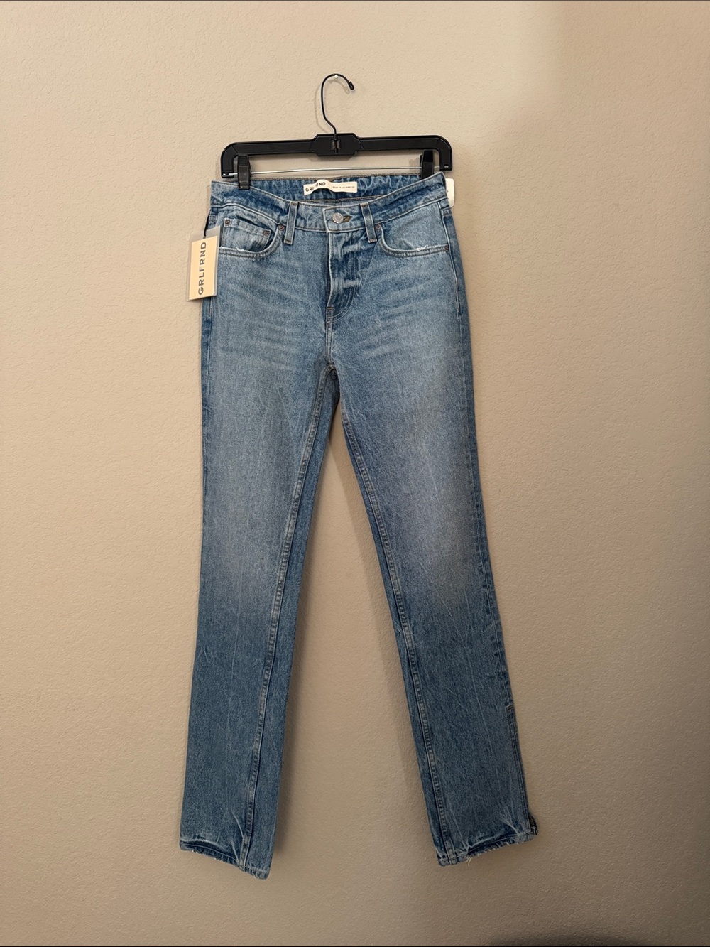 GRLFRND Hailey Low Rise Slim Boot size 25